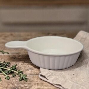 Japanese White Handled Grab Bowl, Vintage Oven or Microwave Safe Dish, Tableware
